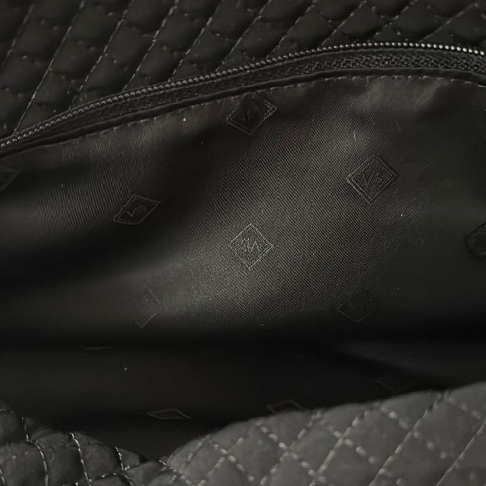 Vera Bradley Black Quilted Backpack - Picture 5 of 11
